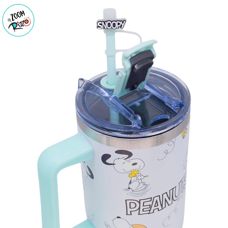 Caneca Térmica com Canudo - Snoopy - 1,15l - 1 unidade