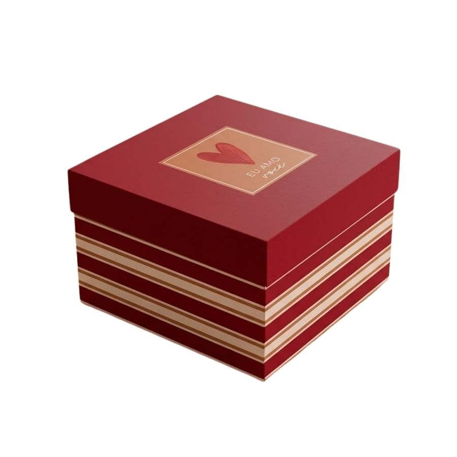 Caixa Quadrada com Tampa - Season Love - 20x20x10cm - 1 unidade