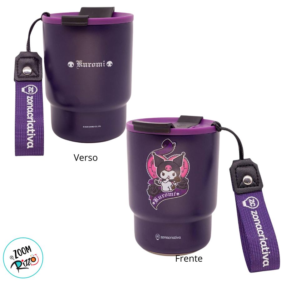 Copo Térmico To Go - Kuromi - Hello Kitty - 400ml - 1 unidade