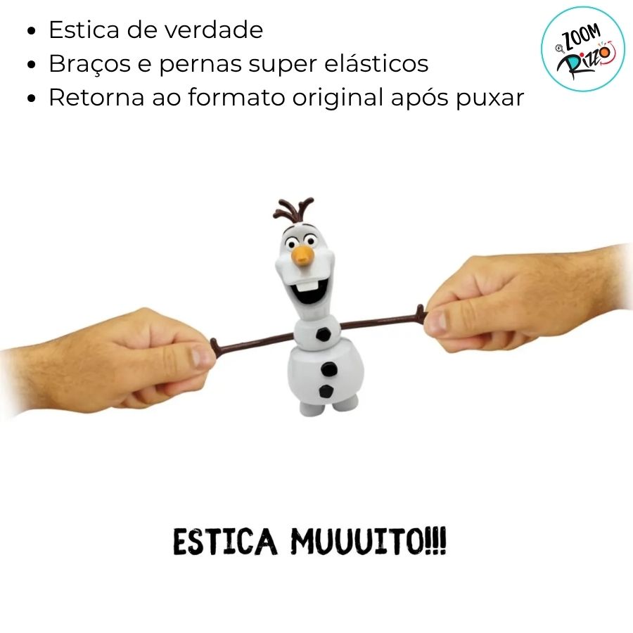 Brinquedo de Esticar - Olaf - Frozen - 16cm - Disney Original - 1