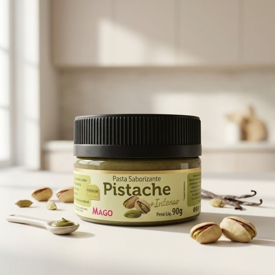 Pasta Saborizante Sabor Pistache Intenso - 90g - 1 unidade - Mago