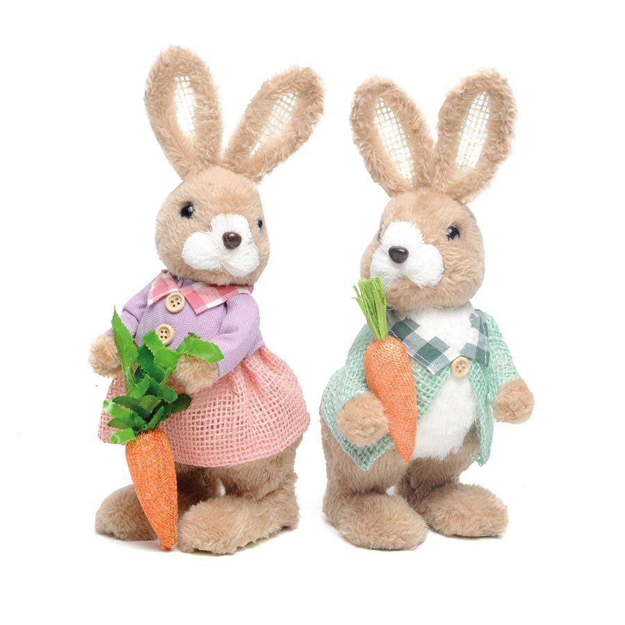 Coelho Peludinho e Juta Xadrez com Cenoura - Happy Sunday - 01