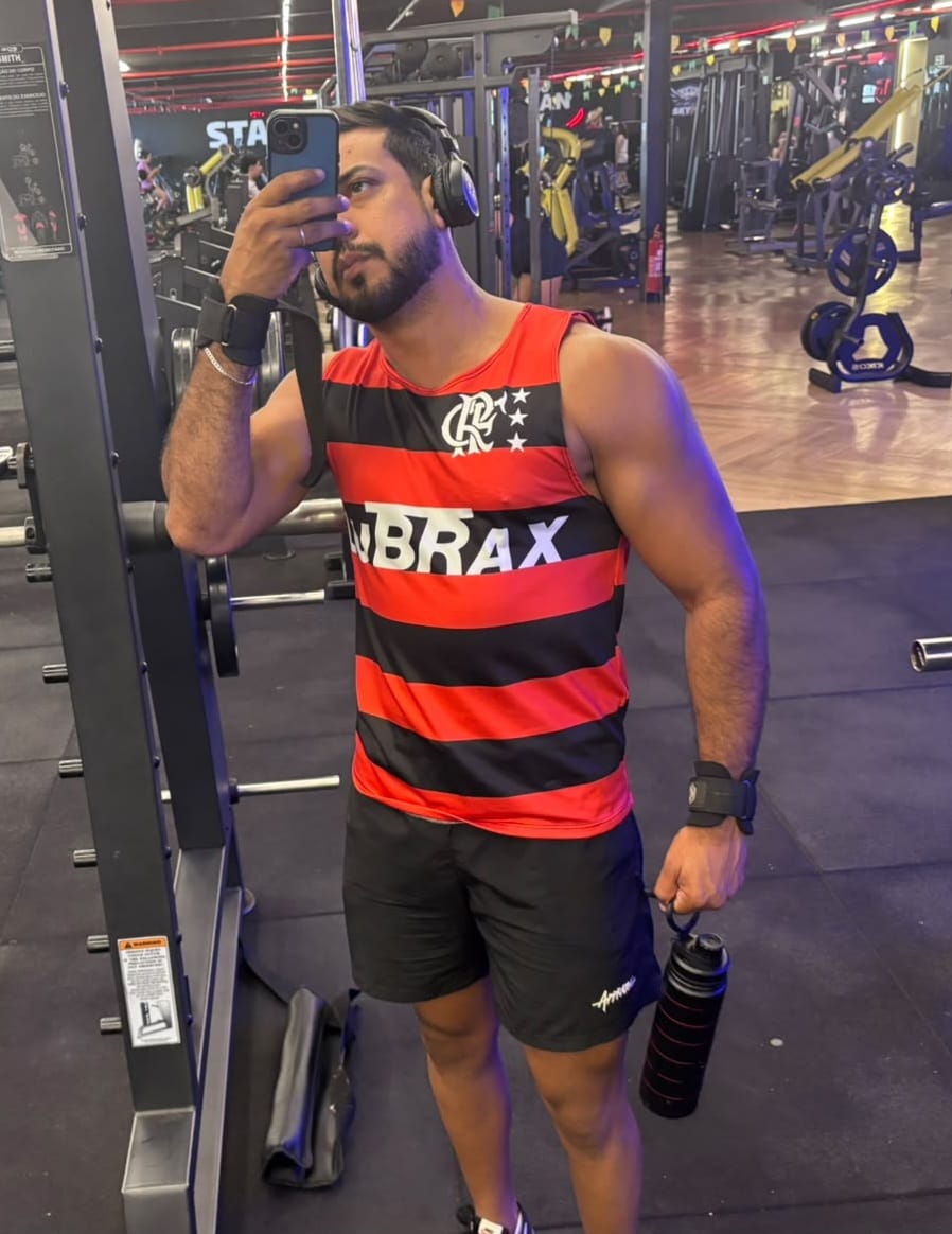 Bruno César usando regata Riper