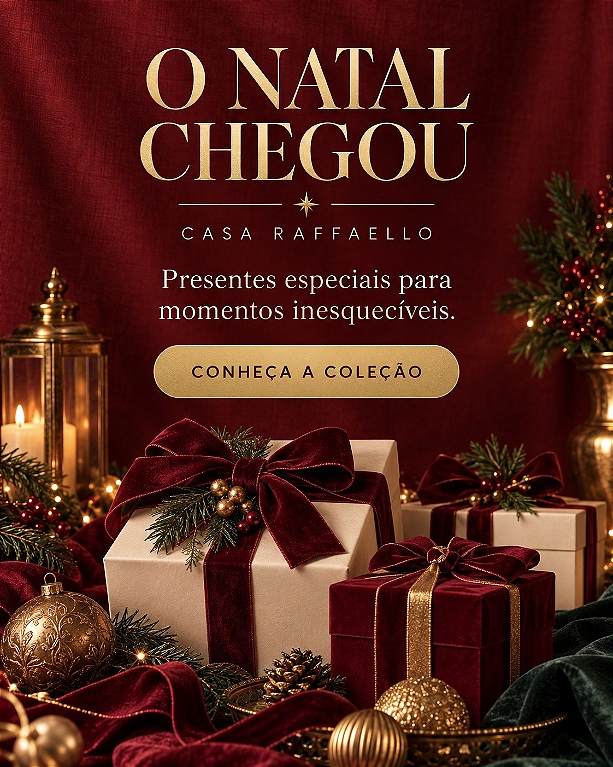 Natal Vinho e Dourado - Casa Raffaello
