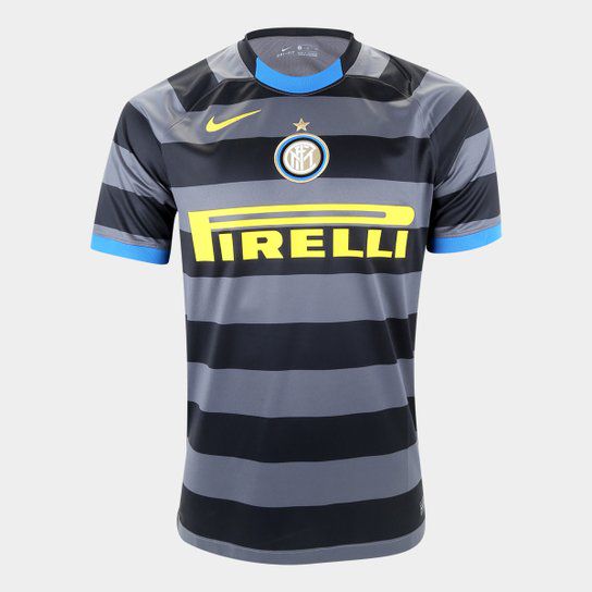 camisa internazionale preta