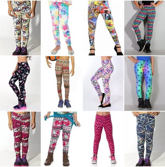 legging colorida infantil