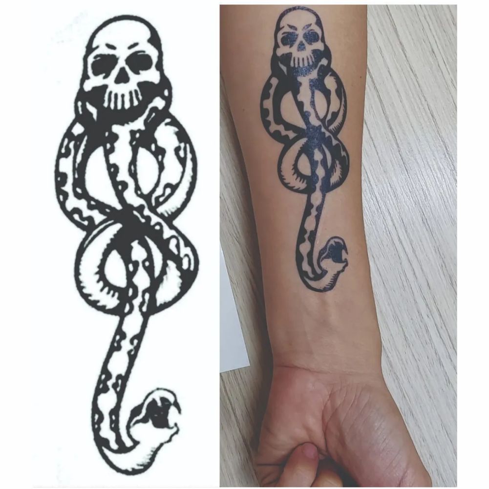 Tatuagem temporária Marca negra - Loja Tatuagem Mania