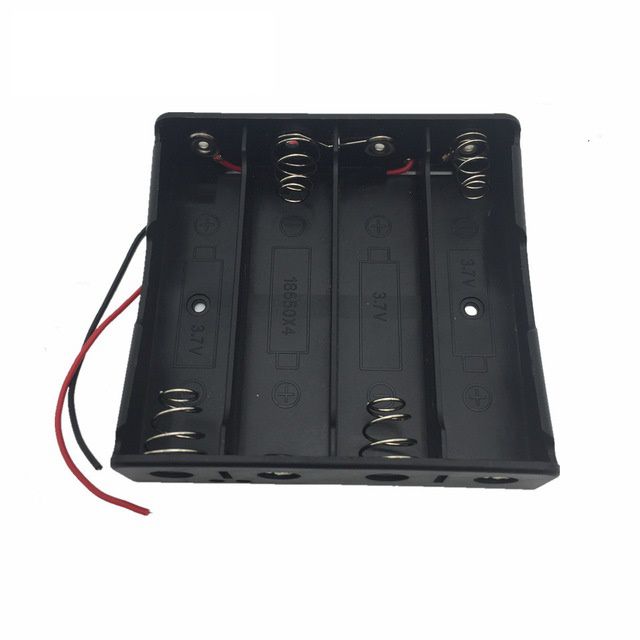 Suporte Bateria 18650 4 Slots - AutoCore Robótica - Arduino em