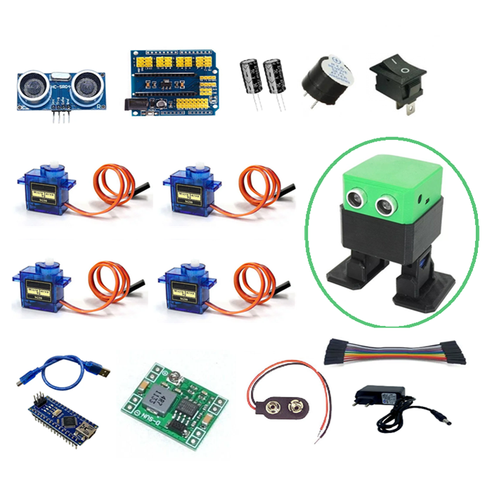 OTTO_DIY_V5_Kit/BRR＋α Kit Robô Otto DIY - AutoCore Robótica - Arduino em Fortaleza, você