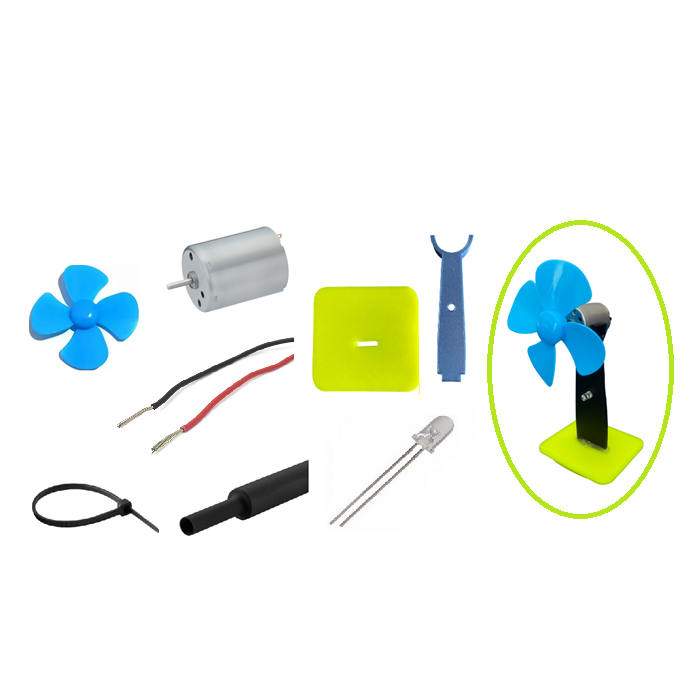 Kit Turbina Eólica DIY + Ebook - AutoCore Robótica - Arduino em