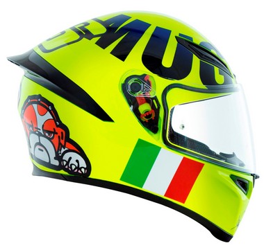 Capacete Agv K1 Mugiallo - Amarelo Fluor - Valentino Rossi - Moto-X Wear -  Loja ideal para Motociclista! Venha conferir as nossas novidades.