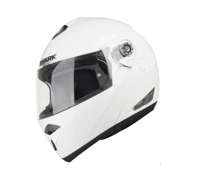 Capacete Shark Openline Prime - Branco Brilho (Escamoteável) - Moto-X Wear  - Loja ideal para Motociclista! Venha conferir as nossas novidades.