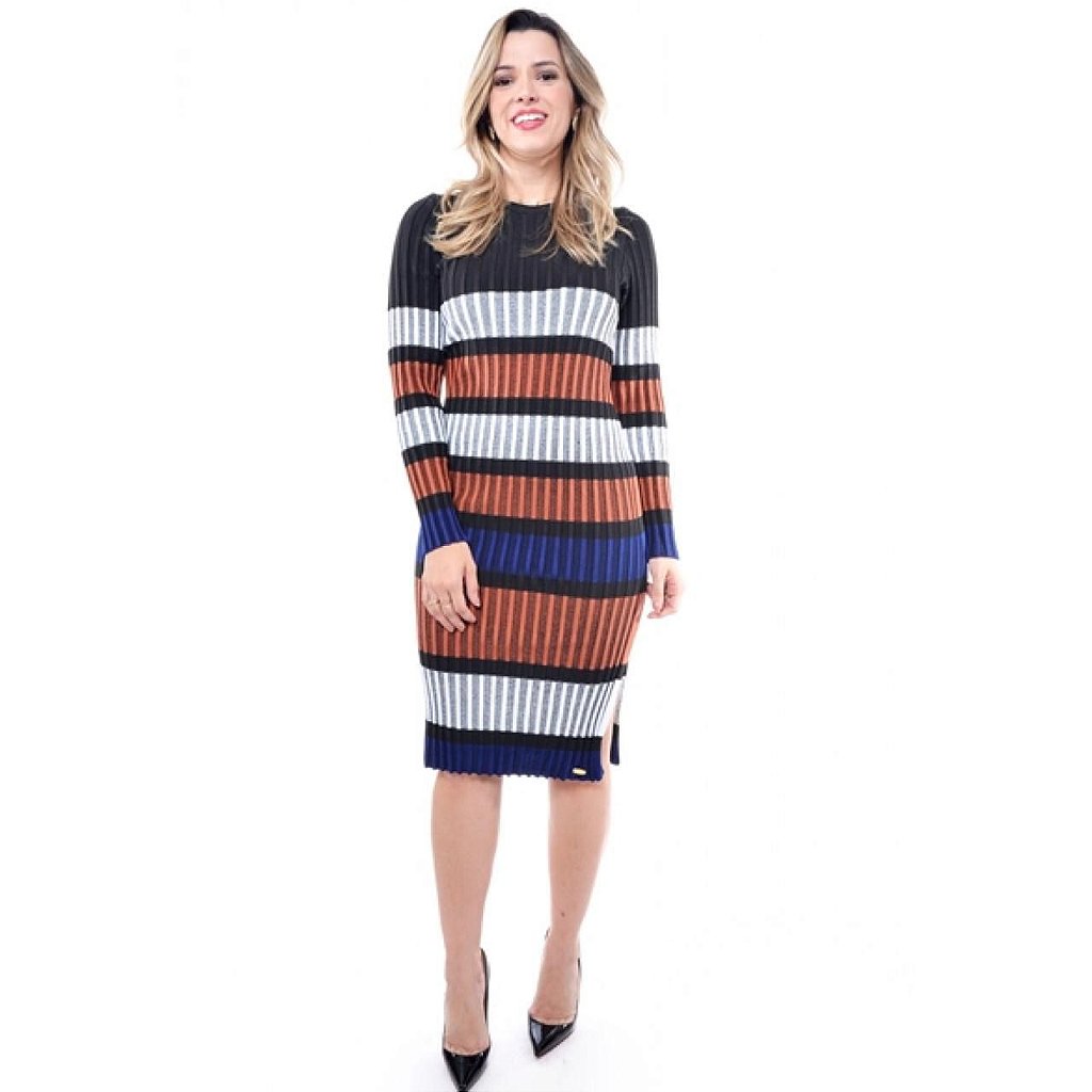 vestido malha tricot