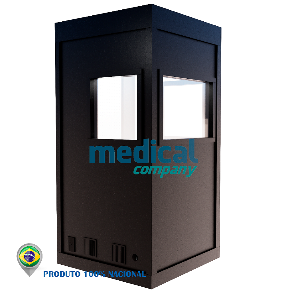 Cabine acústica para tradução simultânea 1,90 X 1,90 X 2,00 (L x C