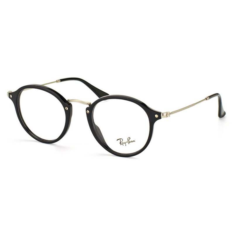 Óculos de Grau Redondo Ray Ban RX2447V Preto Brilho Médio - Óculos de  Grau-Óculos de Sol-Masculino-Feminino | Univisão Ótica