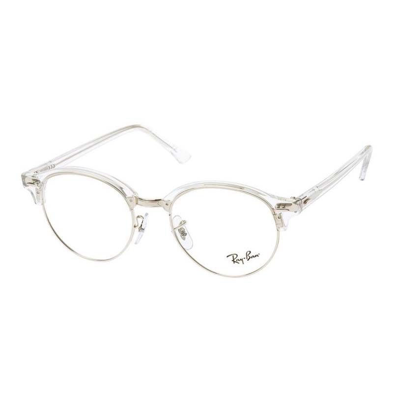 Óculos de Grau Ray Ban Clubround RX4246V Transparente e Prata Redondo -  Óculos de Grau-Óculos de Sol-Masculino-Feminino | Univisão Ótica