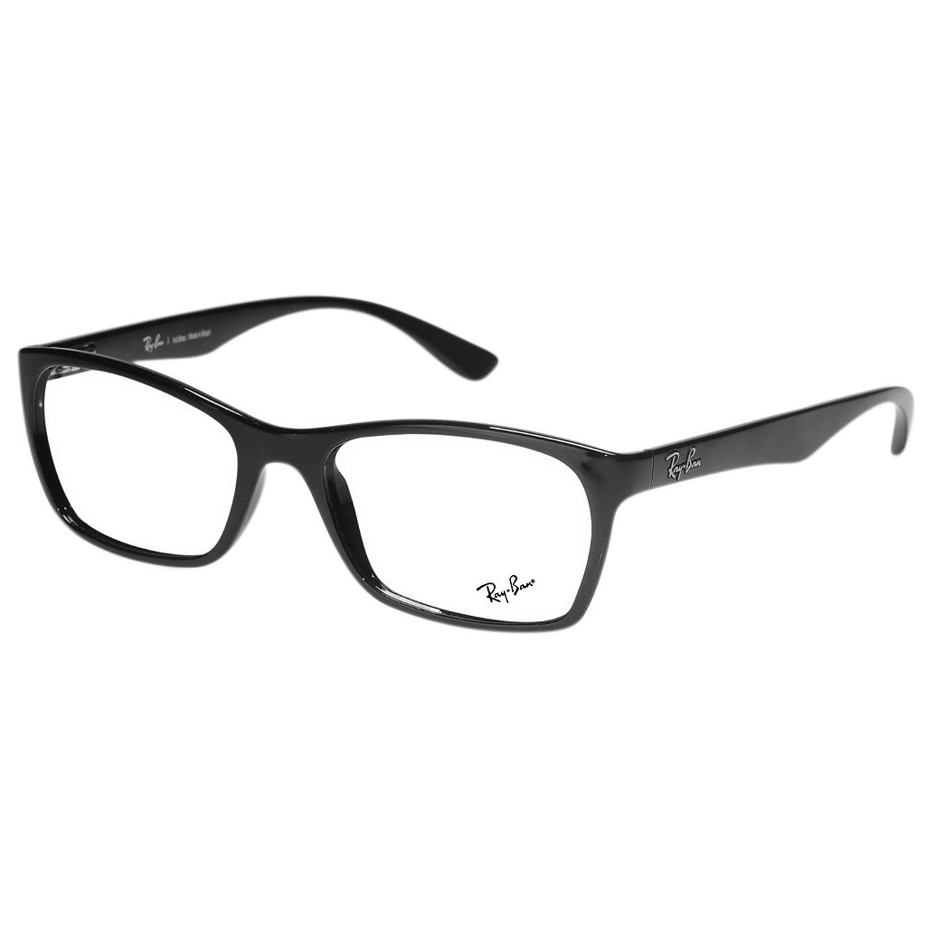 Armação de Grau Ray Ban Masculino RX7033L Acetato Preto Brilho - Óculos de  Grau-Óculos de Sol-Masculino-Feminino | Univisão Ótica