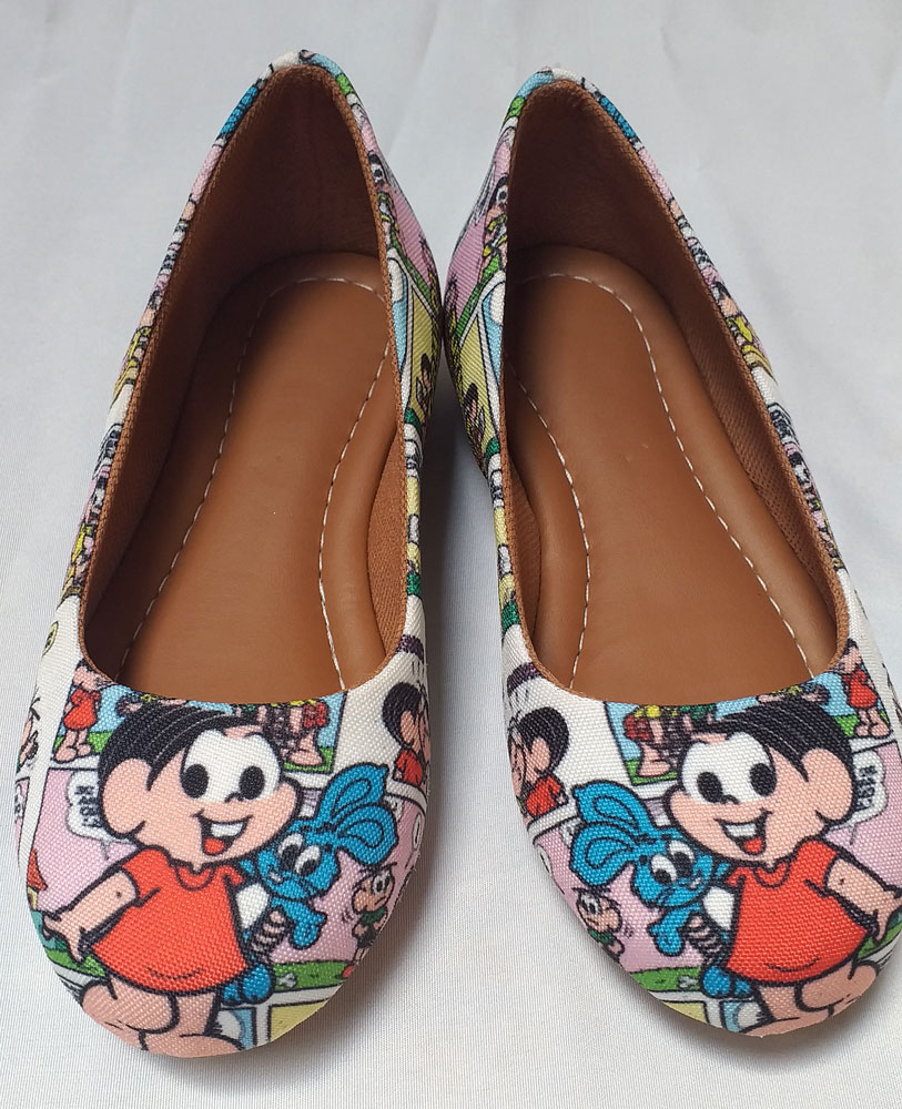 Sapatilha Turma da Mônica, Feminino Infantil Sapatilha Infantil Kids Disney.