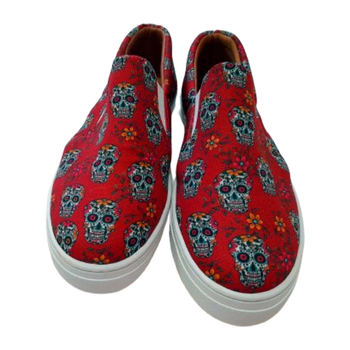 Tênis grife Caveira Slip On Unissex Conforto, Ideal P/ O Dia A Dia.
