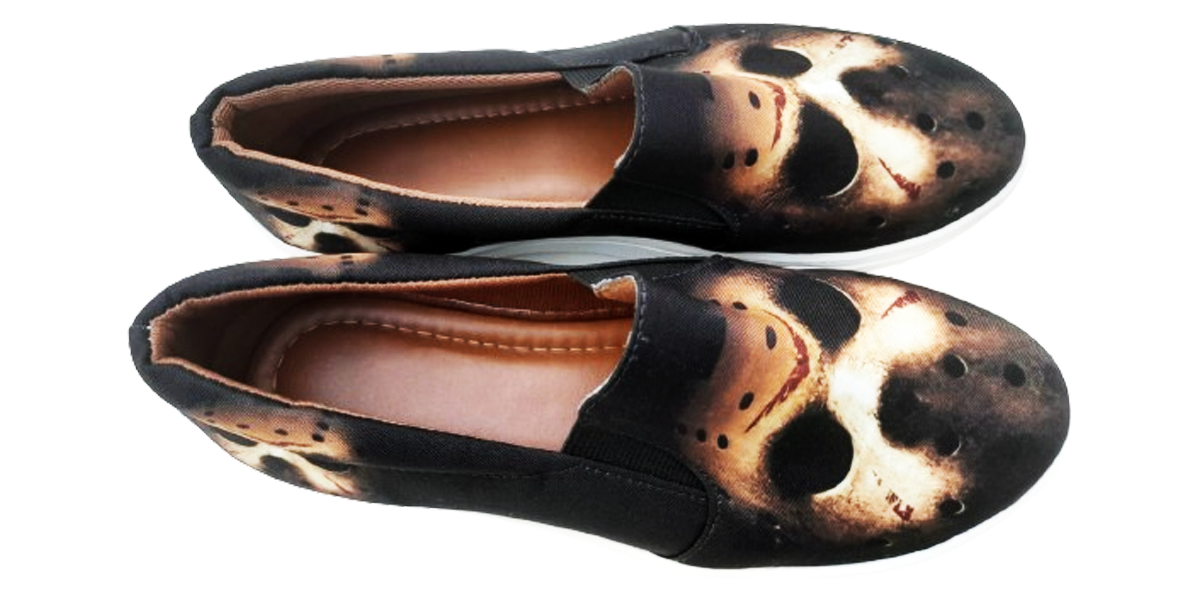 Tênis grife Caveira Slip On Unissex Conforto, Ideal P/ O Dia A Dia.