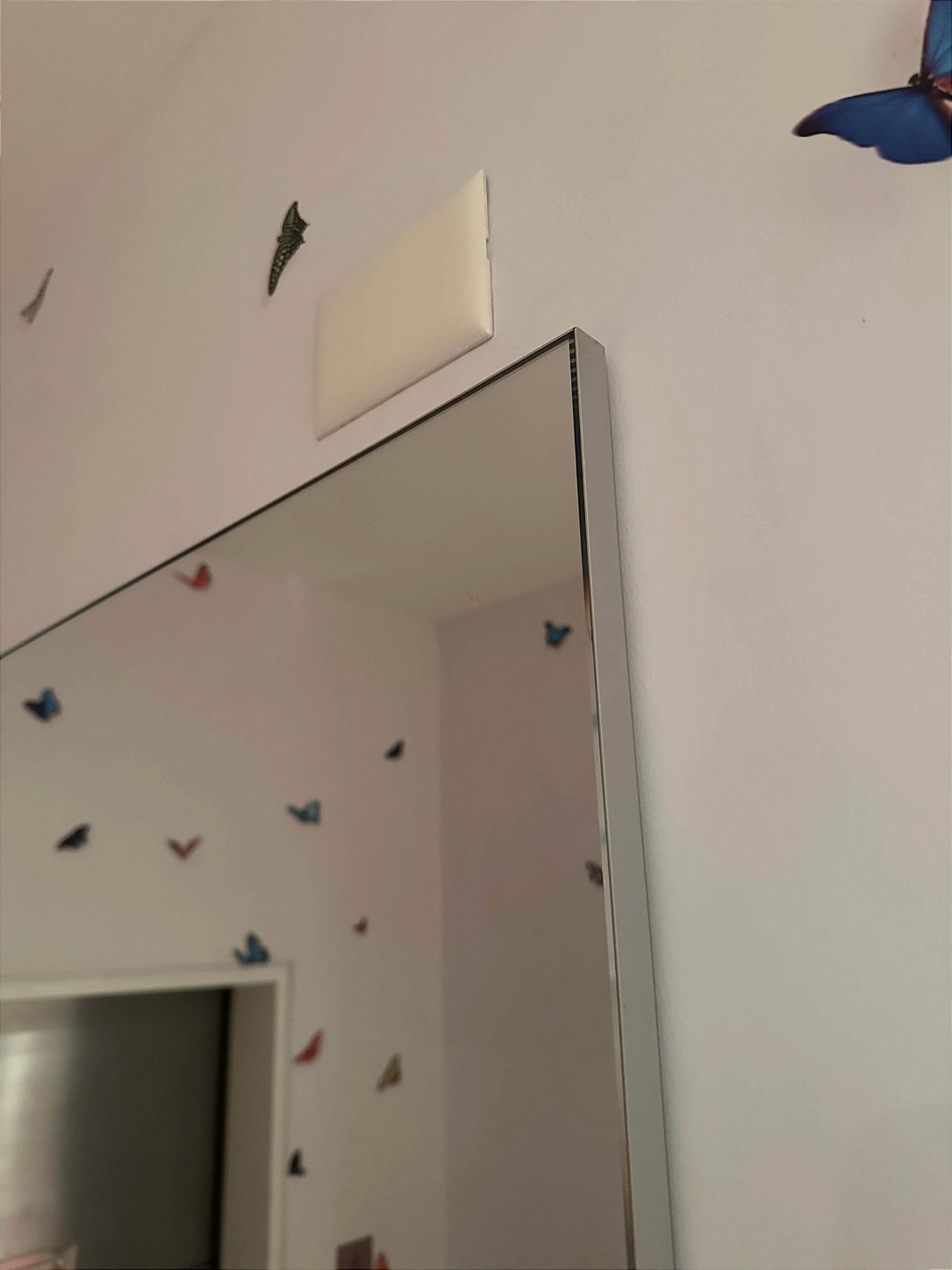 Espelho de chão moldura minimalista