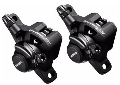 Par Pinça Freio Shimano Tx805 Disco Mecanico Tourney Preto - Fat