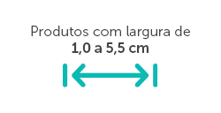1 a 5 cm e meio