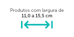 11 a 15 cm e meio