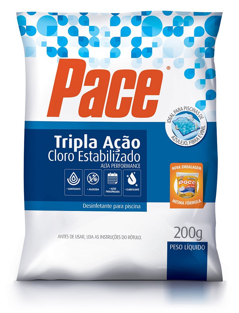 Pastilha Pace Tripla Ação 200 Gr HTH