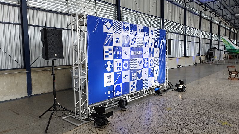 Locação Backdrop em Alumínio