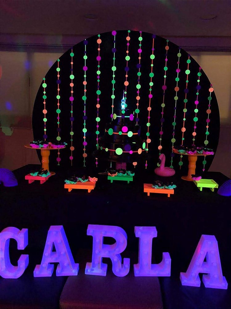 (Locação) Par de Refletores de LUZ NEGRA - 60 Watts Total LED Ultra Violeta