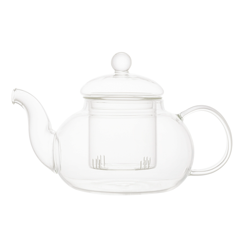 CHALEIRA DE VIDRO BOROSSILICATO COM INFUSOR RESISTENTE A CALOR 860ML - LYOR