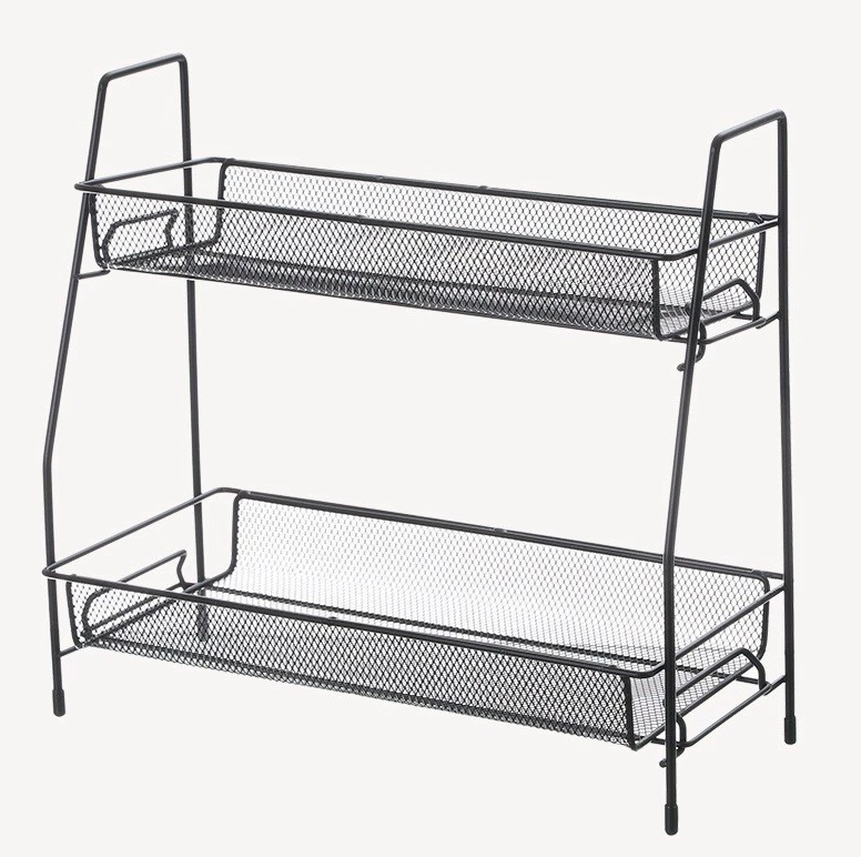 PRATELEIRA ORGANIZADORA DUPLA METAL 32X17X33CM - CLINK