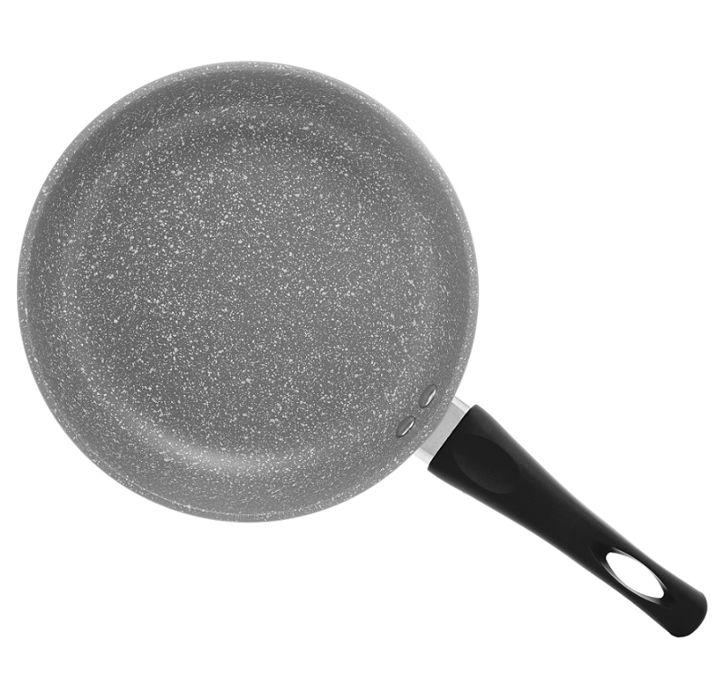 FRIGIDEIRA DE INDUÇÃO EM ALUMÍNIO COM REVESTIMENTO CERÂMICO GRANILITE 24CM CINZA - LYOR