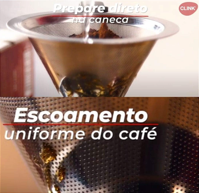 FILTRO DE AÇO INOX PARA CAFÉ 10,5CM - CLINK