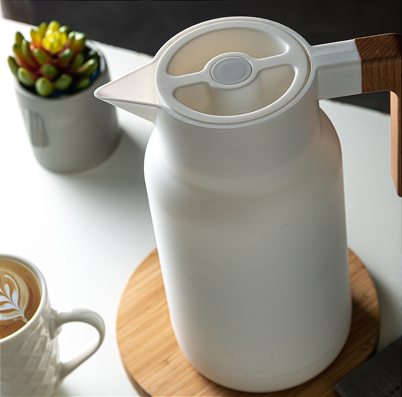 GARRAFA TÉRMICA PARA CAFÉ ORGANIC BRANCA 1L - LYOR