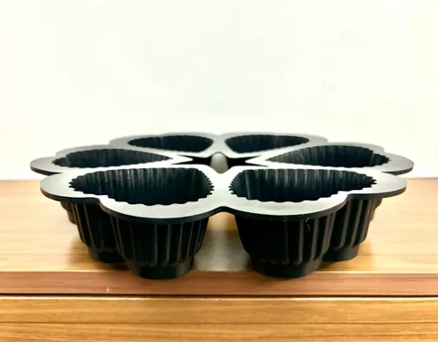 FORMA DE SILICONE PARA CUPCAKE CORAÇÃO 25X25CM - RIO TIJUCAS