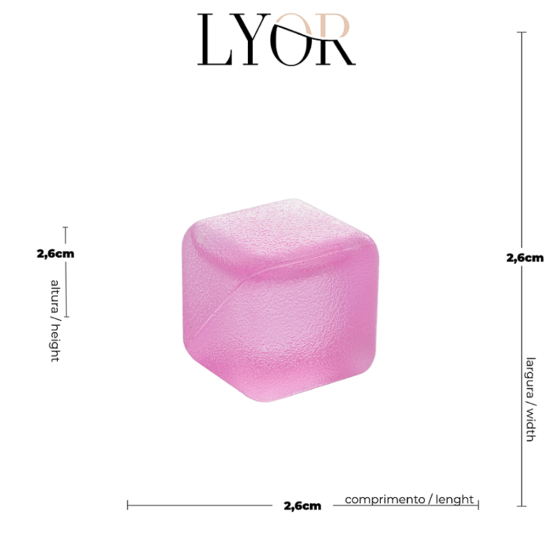 KIT COM 12 CUBOS DE GELO REUTILIZÁVEL EM PLÁSTICO - LYOR