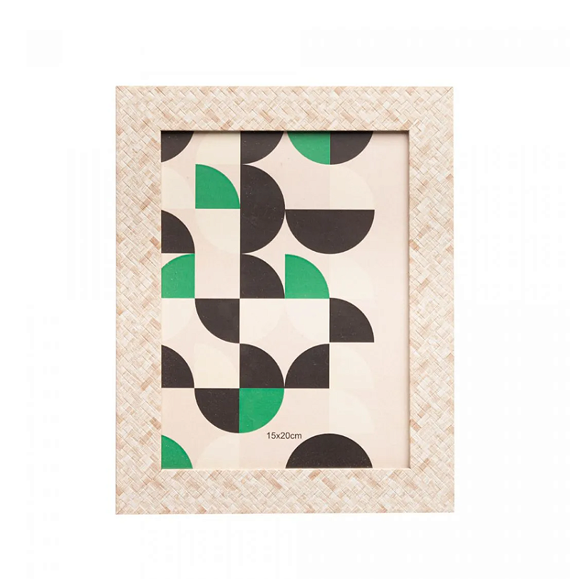 PORTA RETRATO GEOMETRIC CINZA 15X20CM - WOLFF