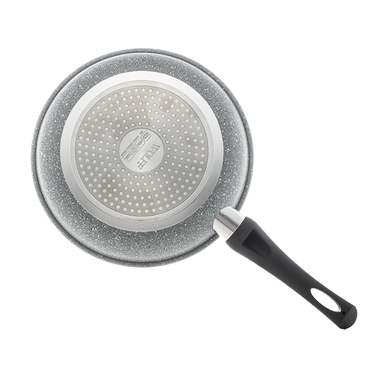 FRIGIDEIRA DE INDUÇÃO EM ALUMÍNIO COM REVESTIMENTO CERÂMICO CINZA GRANILITE 20CM - WOLFF