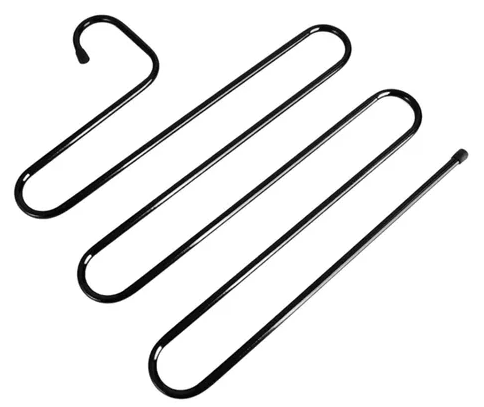 CABIDE PARA CALÇAS EM AÇO INOX COM 5 DIVISÓRIAS MULTIFUNCIONAL - LYOR
