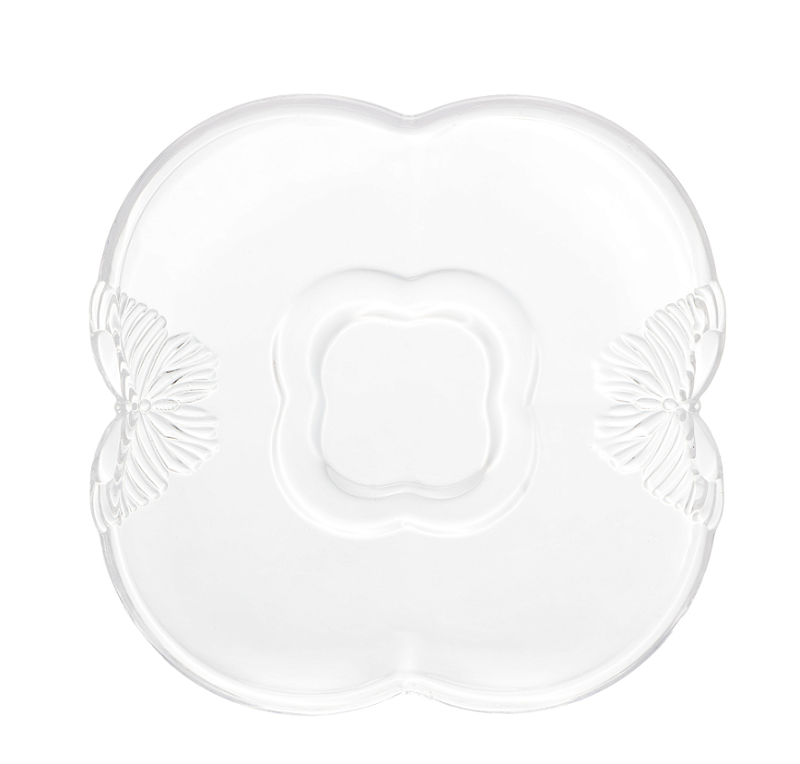 CONJUNTO 4 XÍCARAS DE CAFÉ DE VIDRO COM PIRES BUTTERFLY 80ML - WOLFF