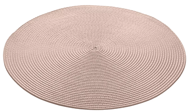 JOGO AMERICANO DE POLIÉSTER ESPIRAL FRESNO AREIA 38CM - LYOR
