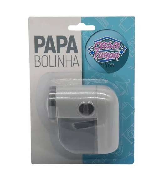 PAPA BOLINHA DE PLÁSTICO E AÇO INOX CINZA CHUMBO 8X4CM - LYOR