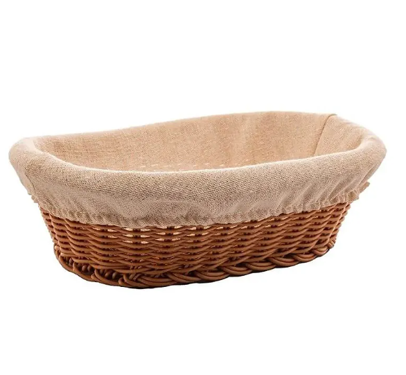 CESTA PARA PÃO RATTAN 24X17CM - LYOR