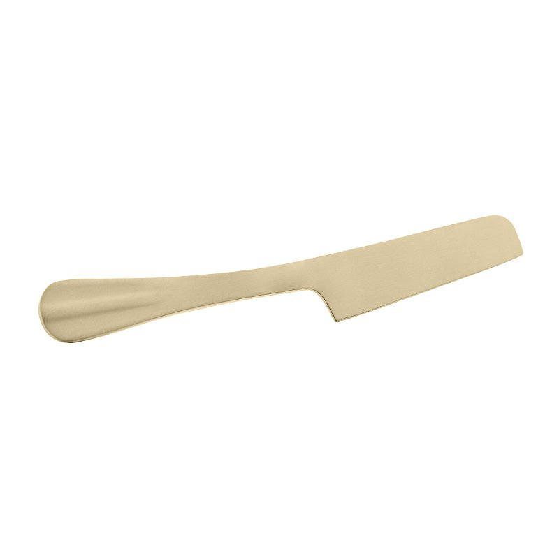CONJUNTO 4 FACAS PARA QUEIJO POSITANO DE INOX DOURADO - LYOR