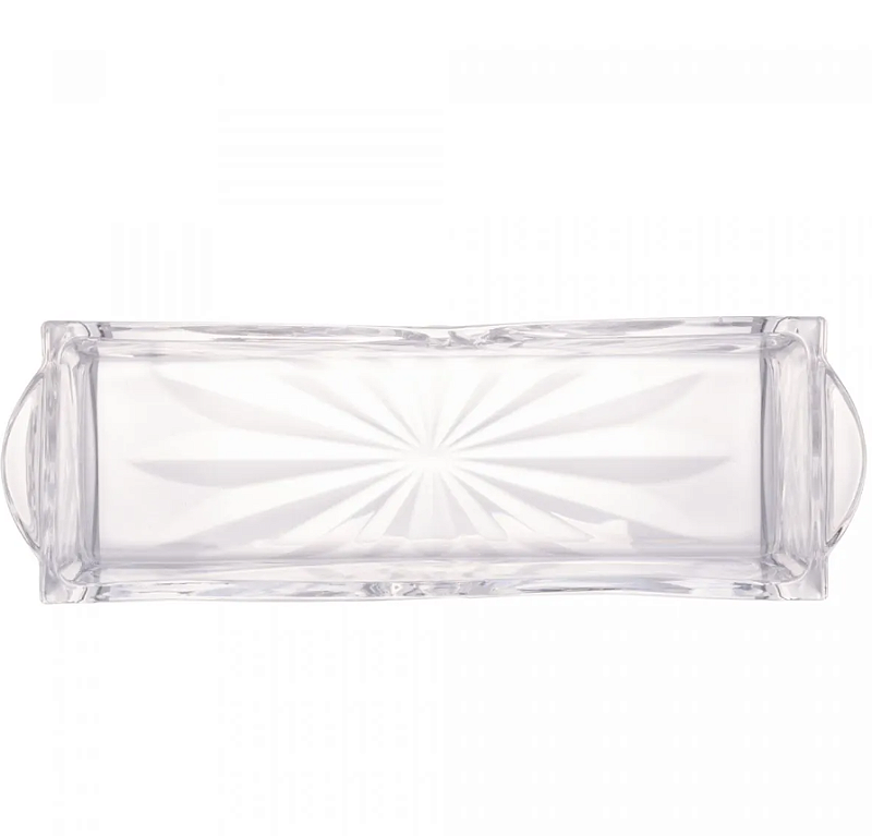 PORTA TALHER DE CRISTAL DE CHUMBO DUBLIN 27X9CM - LYOR