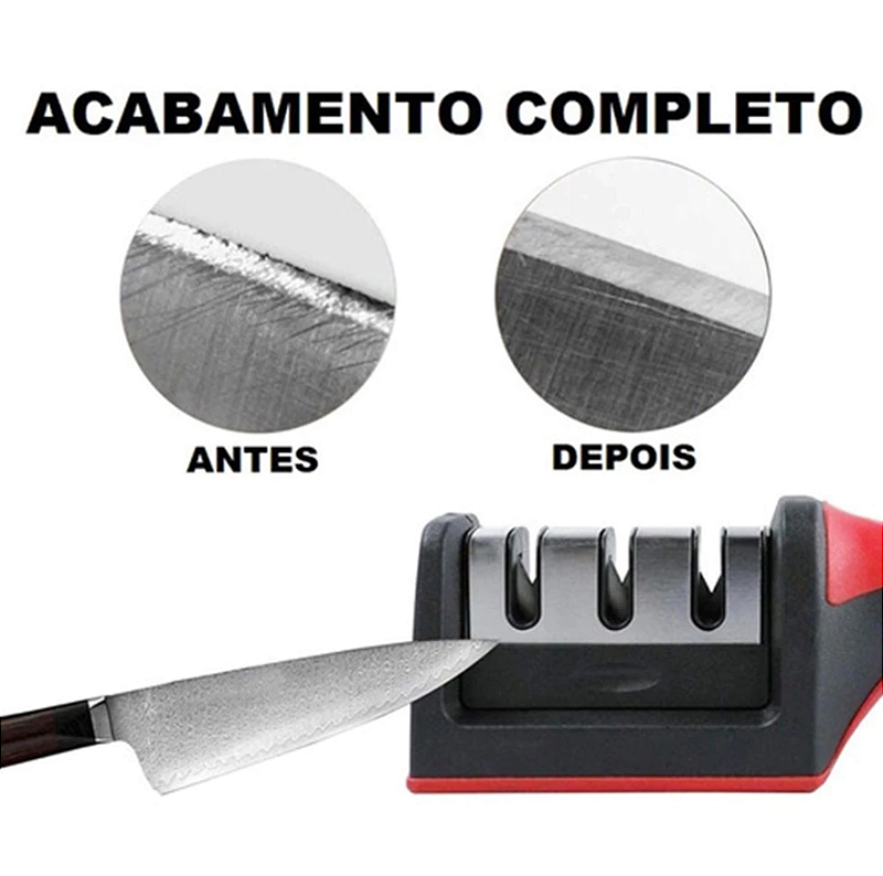 AFIADOR DE FACAS AÇO INOX E CERÂMICA - CLINK