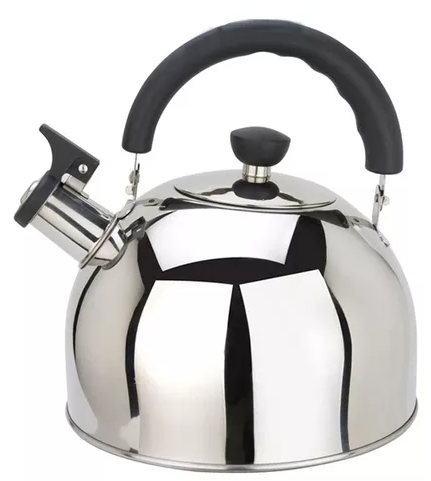 CHALEIRA DE AÇO INOX COM APITO CABO NYLON 2,5L - CLINK