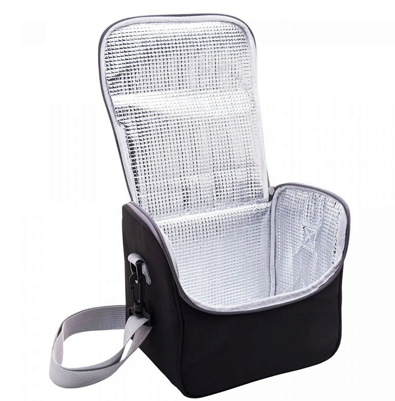 BOLSA TÉRMICA DE POLIÉSTER EASY LIFE PRETA 22X20X16CM - LYOR